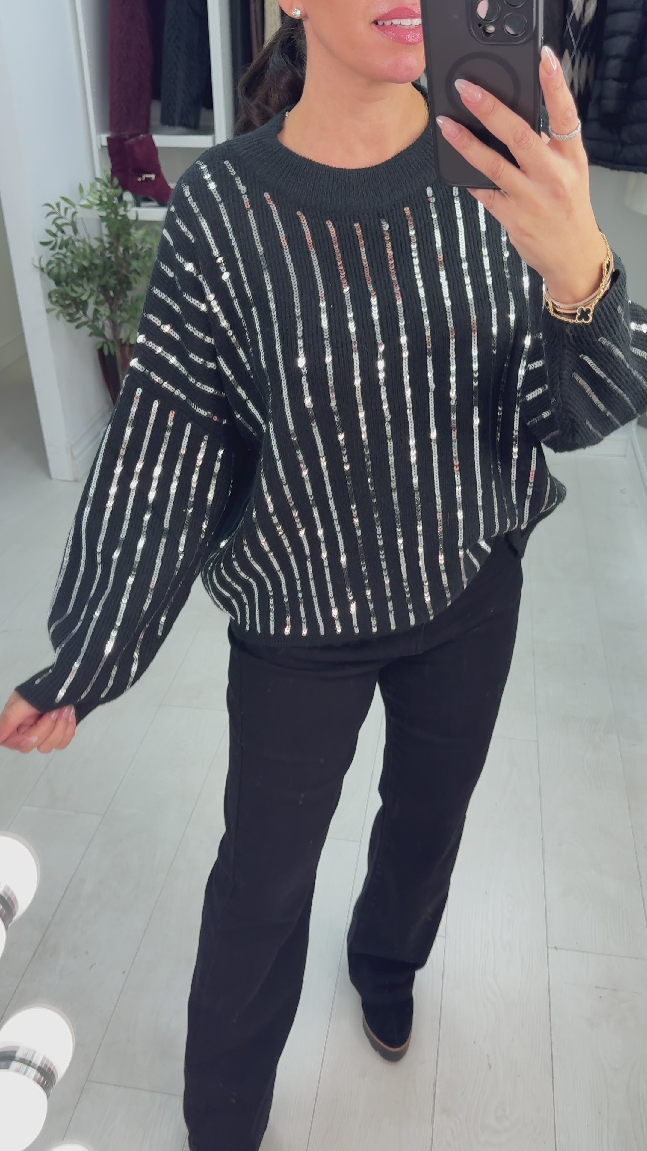 Petra Sequin Embellished Super Soft Jumper