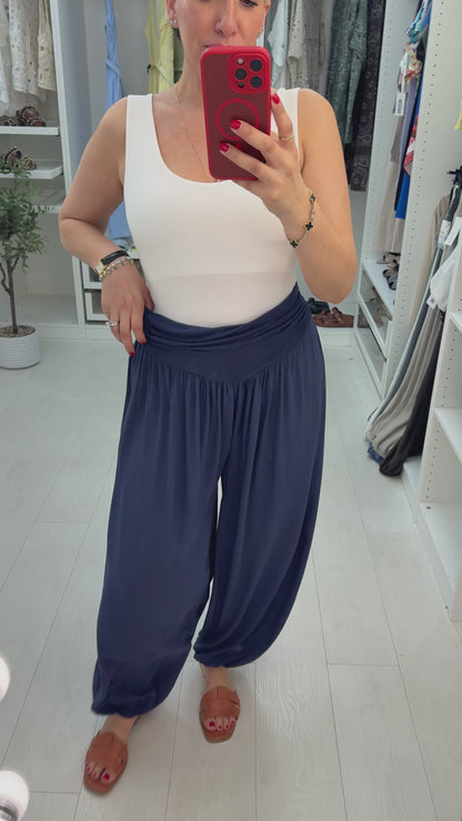 Prinnie Plain Loose Fit Cuffed Harem Trousers