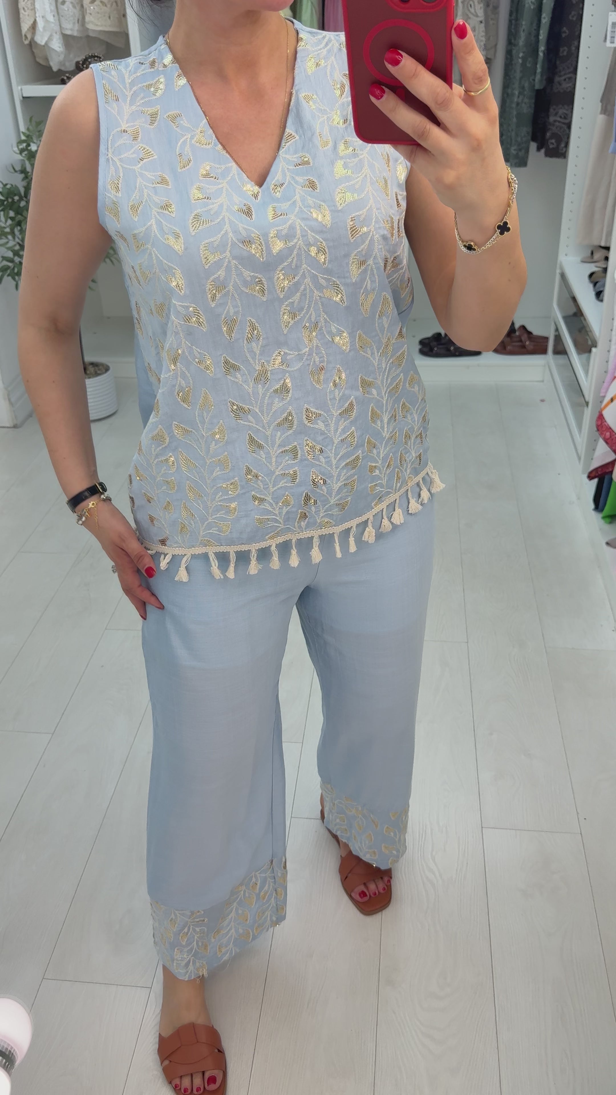 Klarisa Sequin Embellished Co-Ord Set