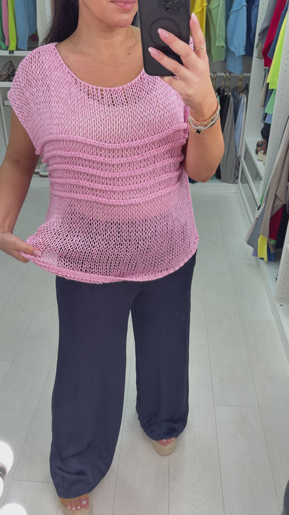 Monyca Loose Fit Crochet Top