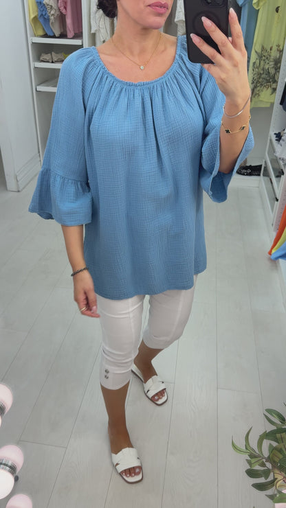 Daytona Cheesecloth Loose Fit Top