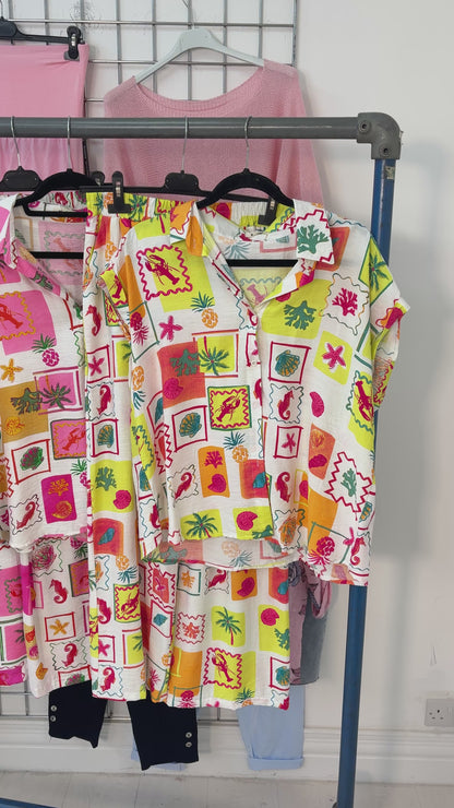 Marcella Relaxed Fit Short Sleeve Shirt Co-Ord Set