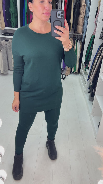 Irene Plain Knitted Loungewear Set