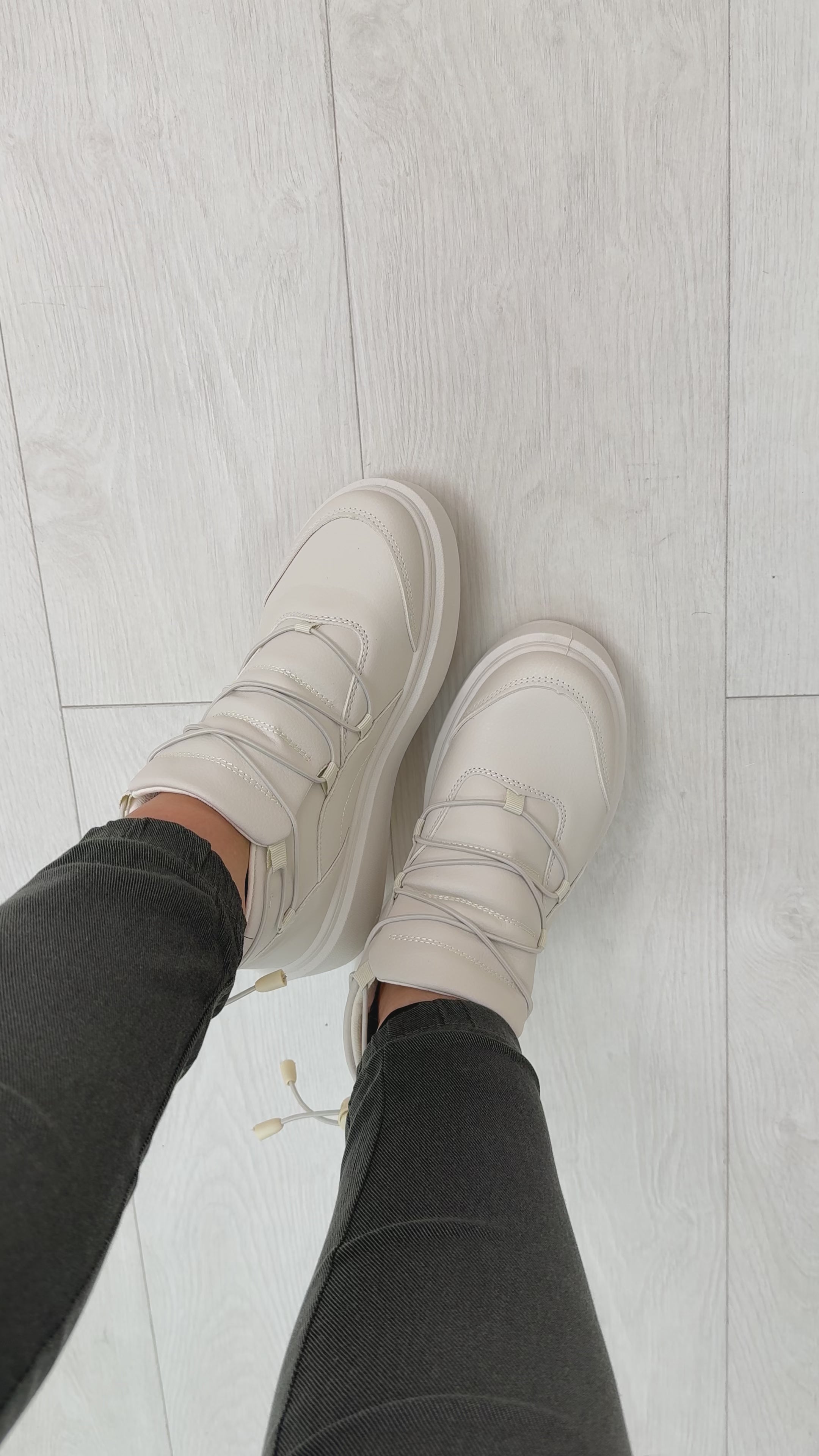 Jeemma Platform Criss Cross Trainers