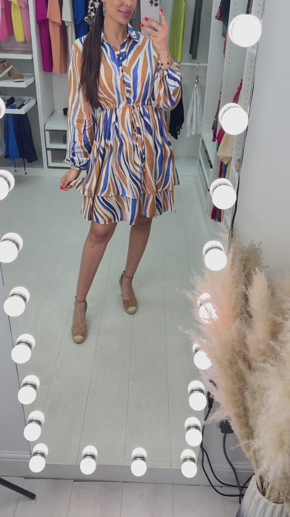 Luella Drawstring Waist Shirt Dress