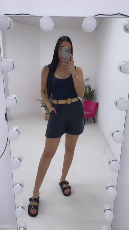 Jones Striped Linen Shorts