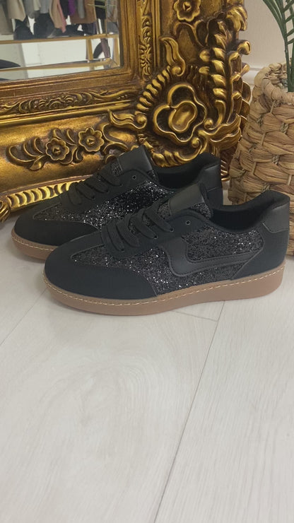 Lydia Glitter Detailed Trainers