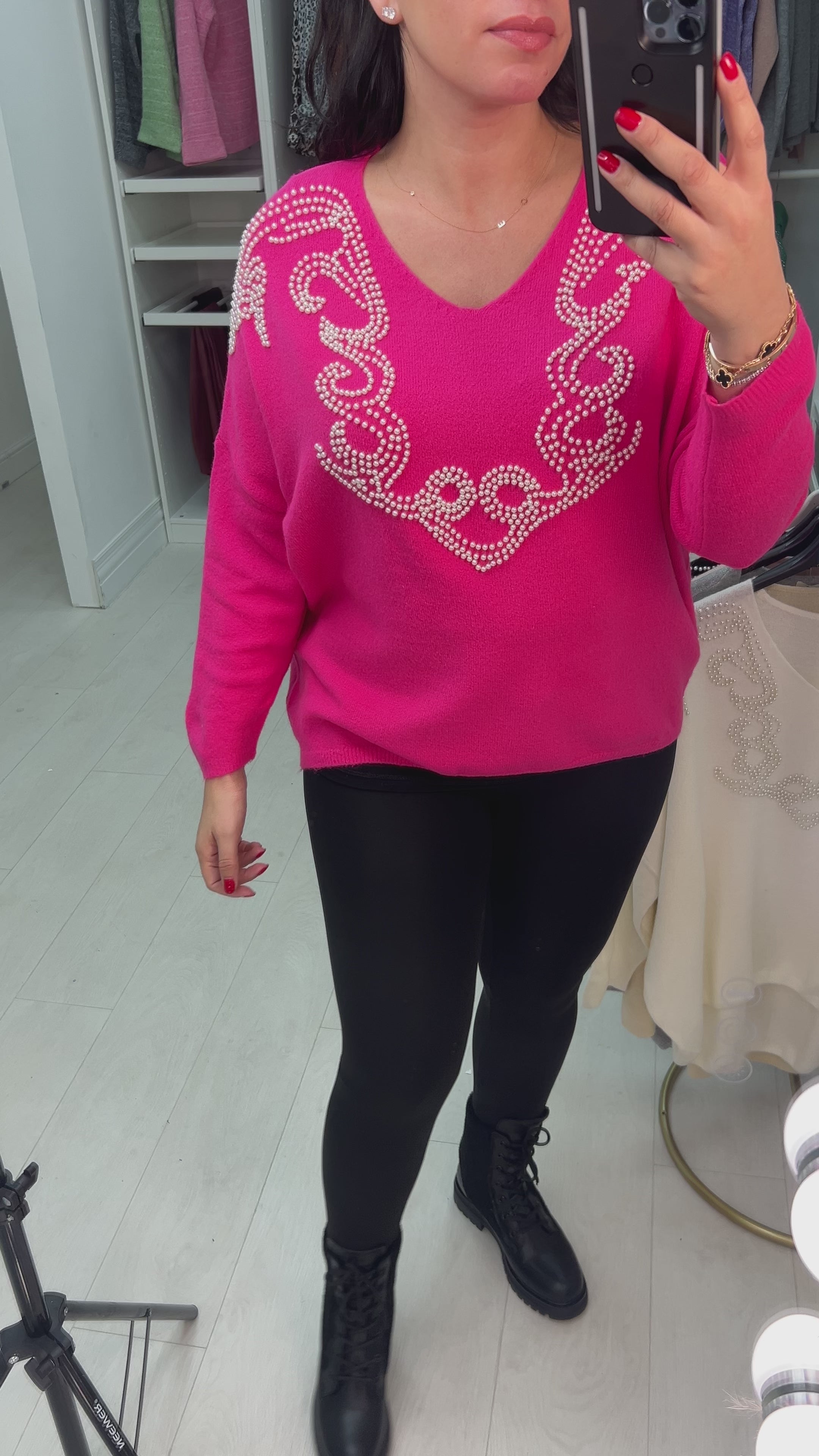 Elliz Pearl Detail Supersoft Jumper