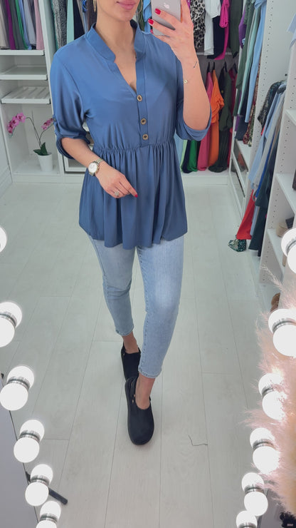 Daren Plain Stretch Slinky Top