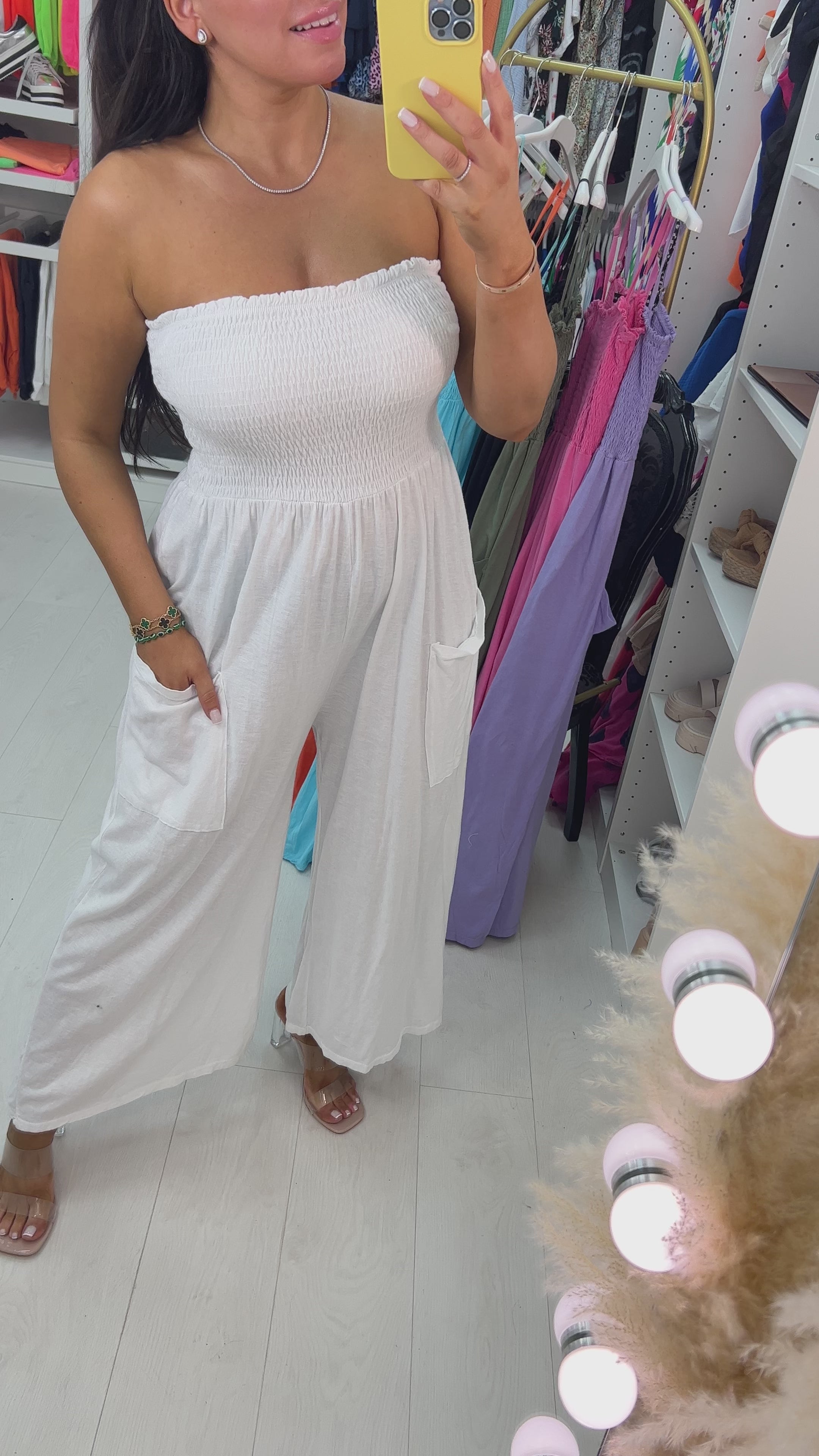 Grenada Elasticated Bust Pocket Jumpsuit