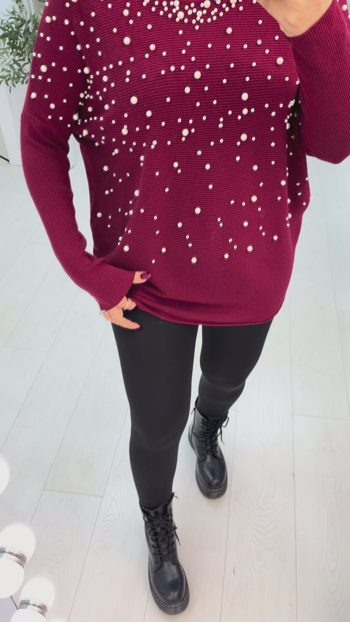 Hannah Pearl Embellished Jumper