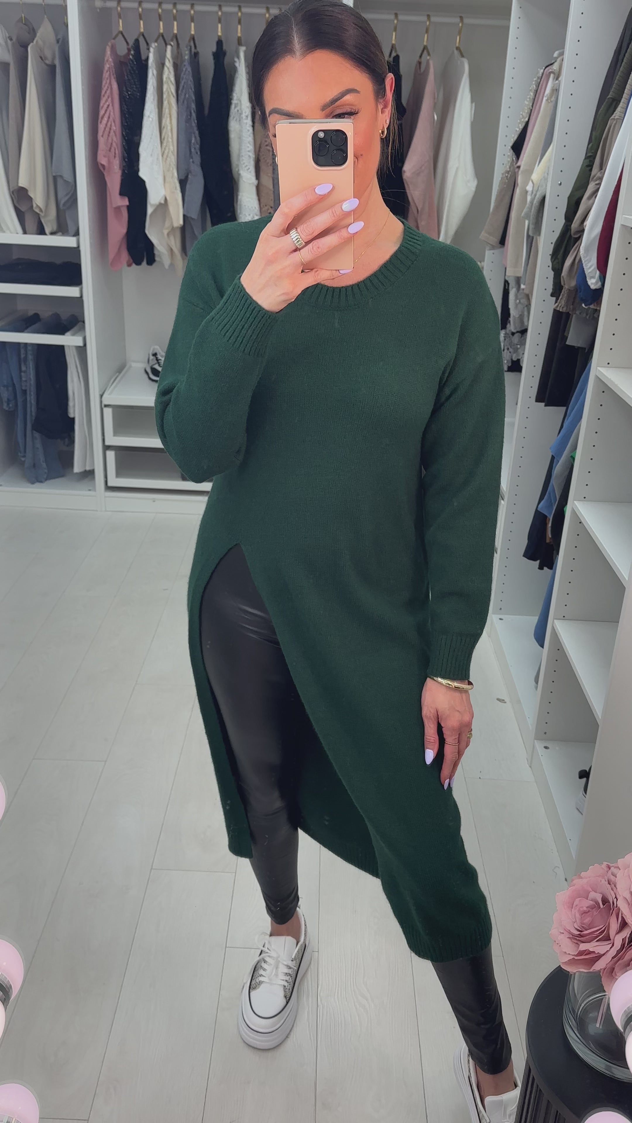 Jimena Longline Side Split Knitted Jumper