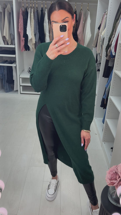 Jimena Longline Side Split Knitted Jumper