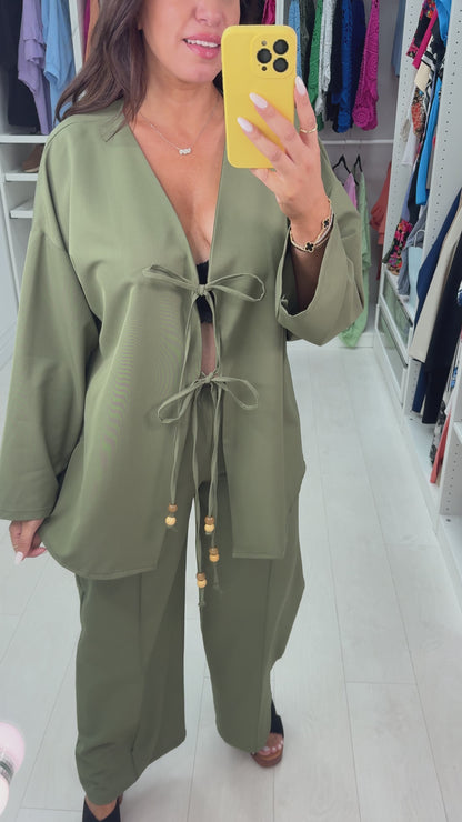 Arista Tie front Co-Ord Set