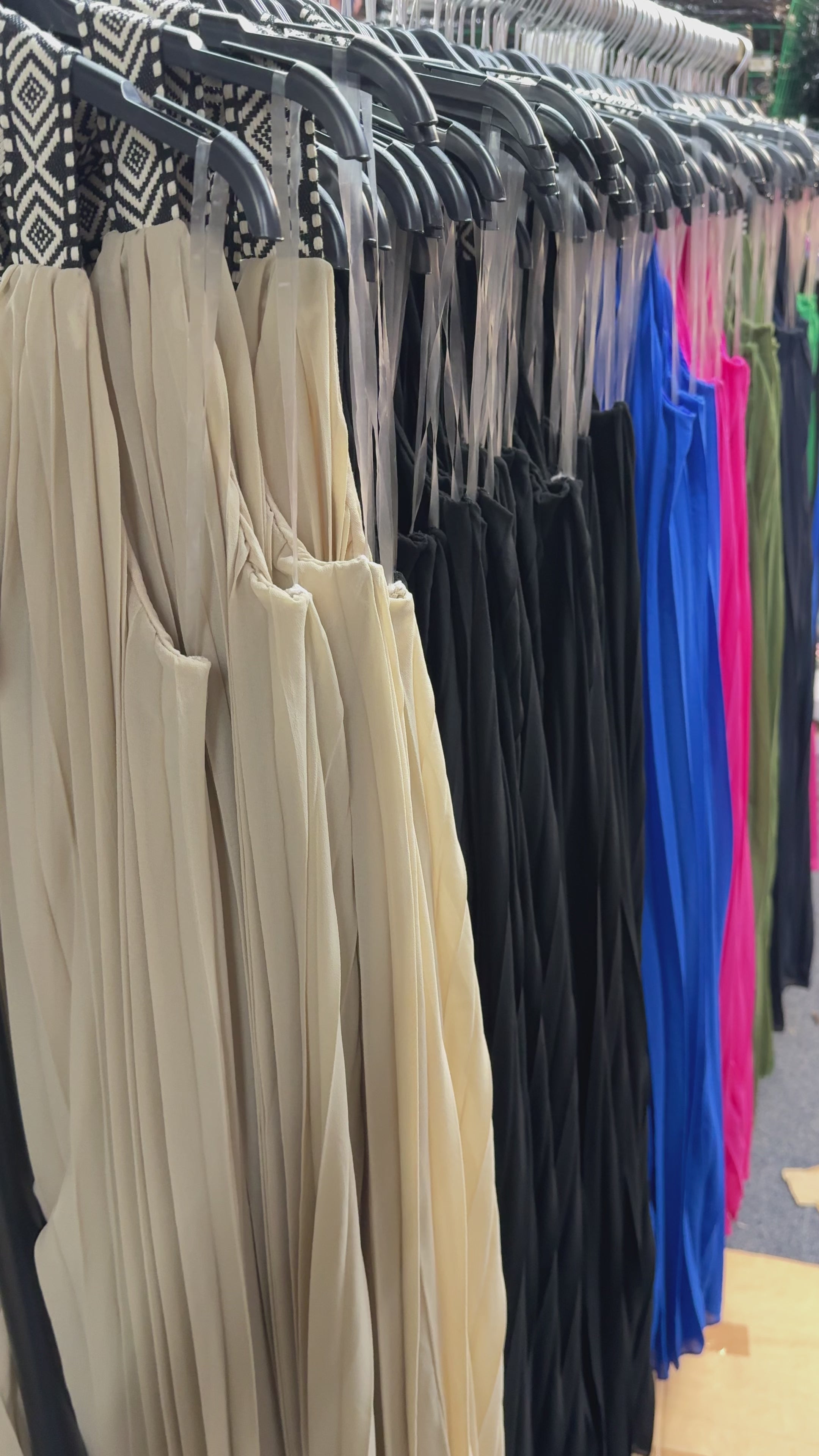 Loretta Pleated Racerback Maxi Dress