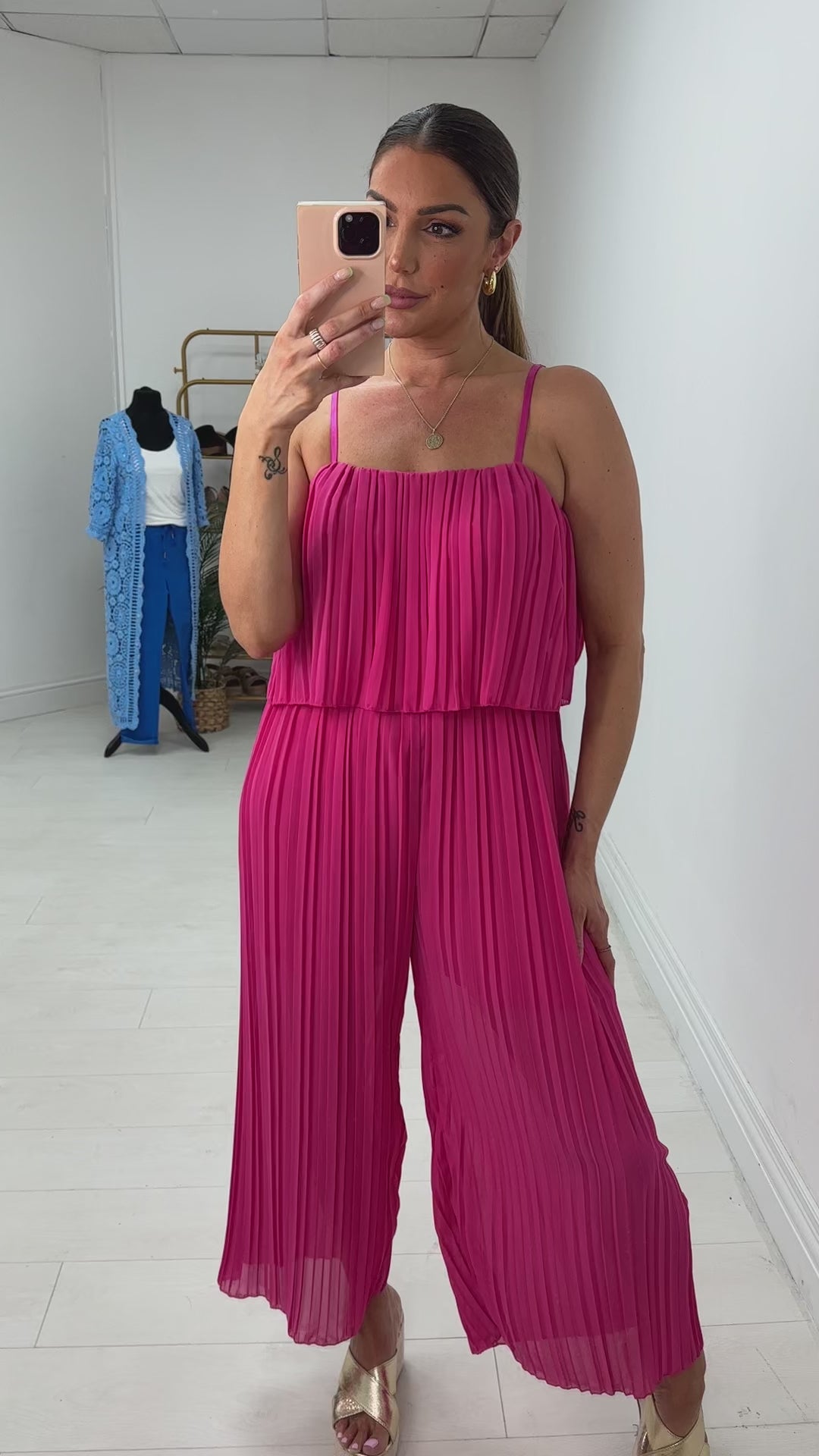 Reece Pleated Double Layer Jumpsuit