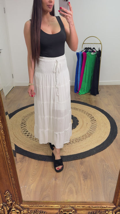 Brisa Flowy Elasticated High Waist Skirt