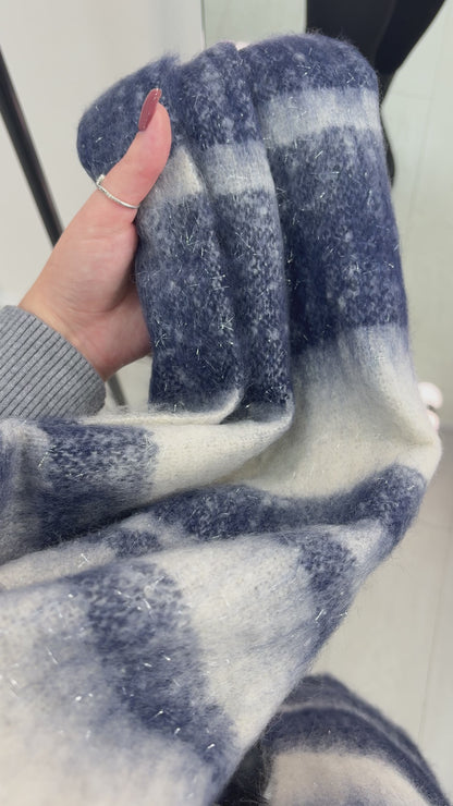 Manda Colour Block Chunky Scarf