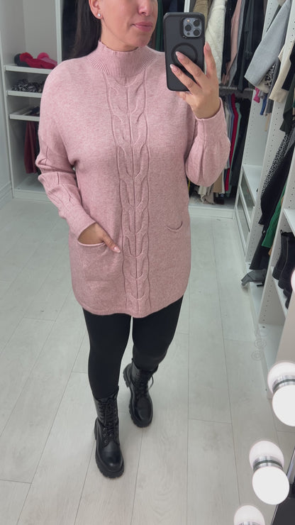 Qadira Cable Knit Design Jumper