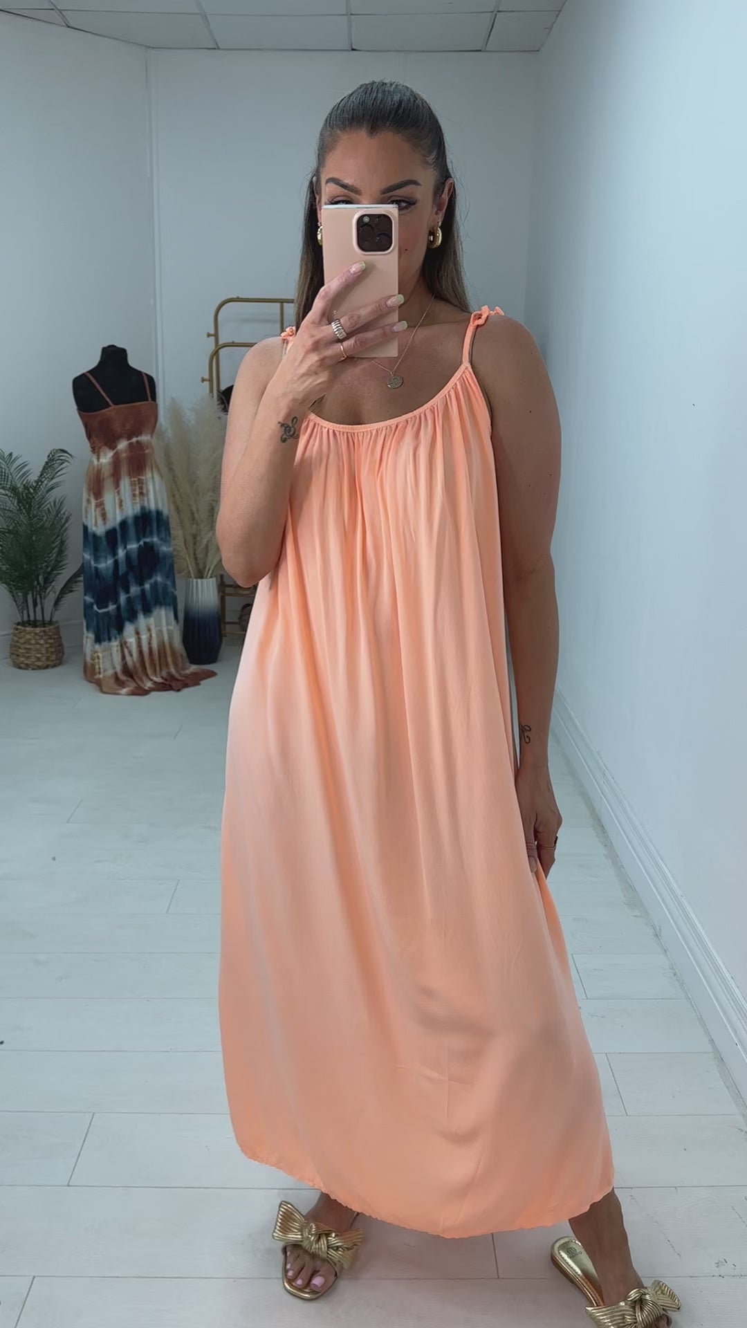 Load video: Solara Neon Loose Fit Maxi Dress