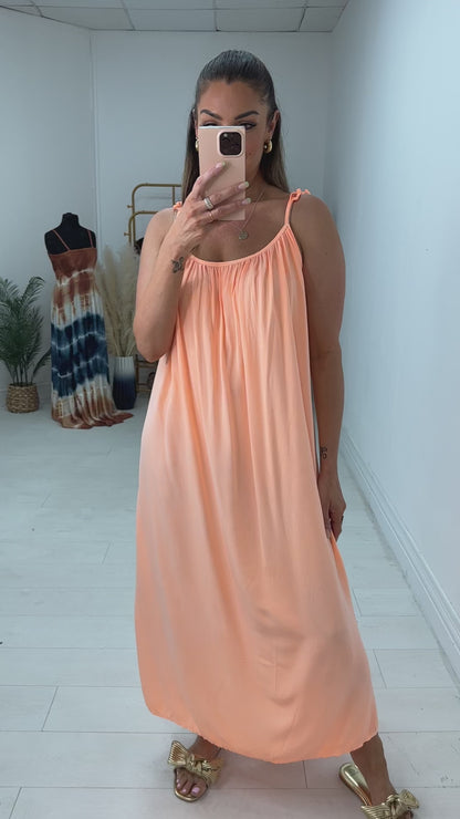 Solara Neon Loose Fit Maxi Dress