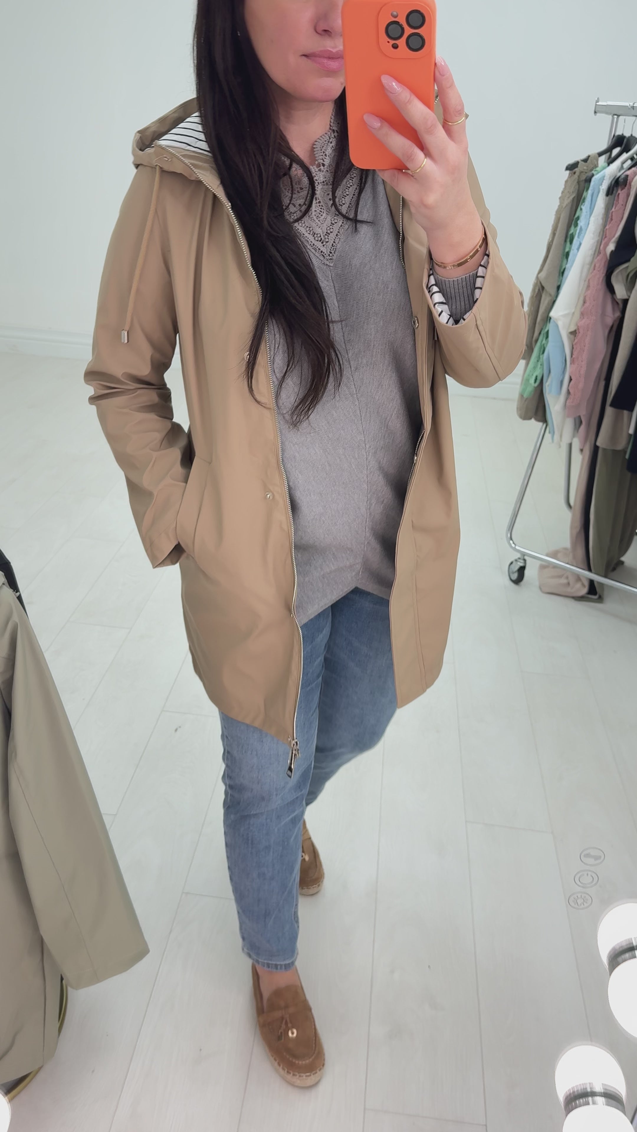 Bettie Hooded Raincoat