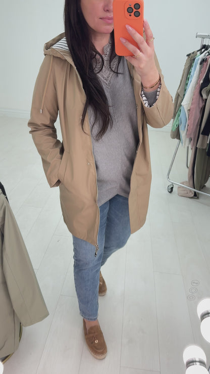 Bettie Hooded Raincoat