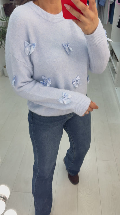 Birch Plain Super Soft Bow Detailed Jumper