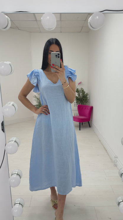 Divine Linen Maxi Dress