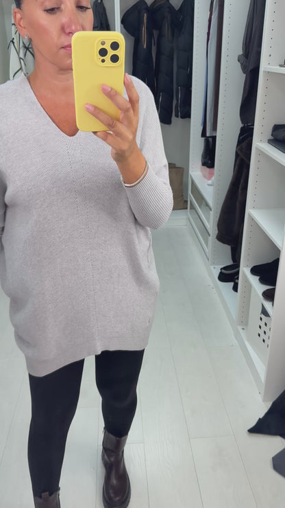 Tuscany Leopard Tie Bow Back Batwing Knitted Jumper