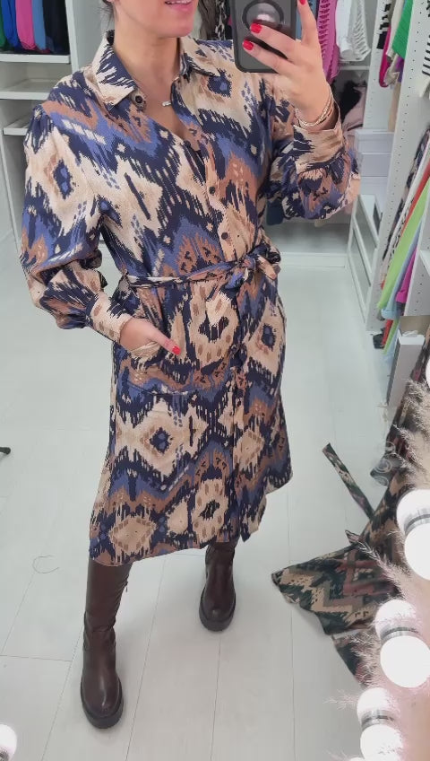 Kay Aztec Print Maxi Dress