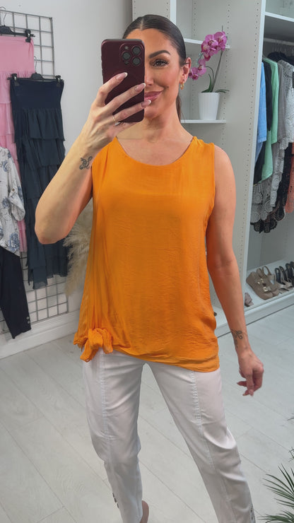 Isabel Silk Double Layer Vest Top