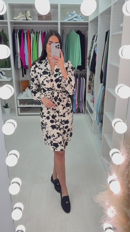 Tanya Floral Print Shirt Dress