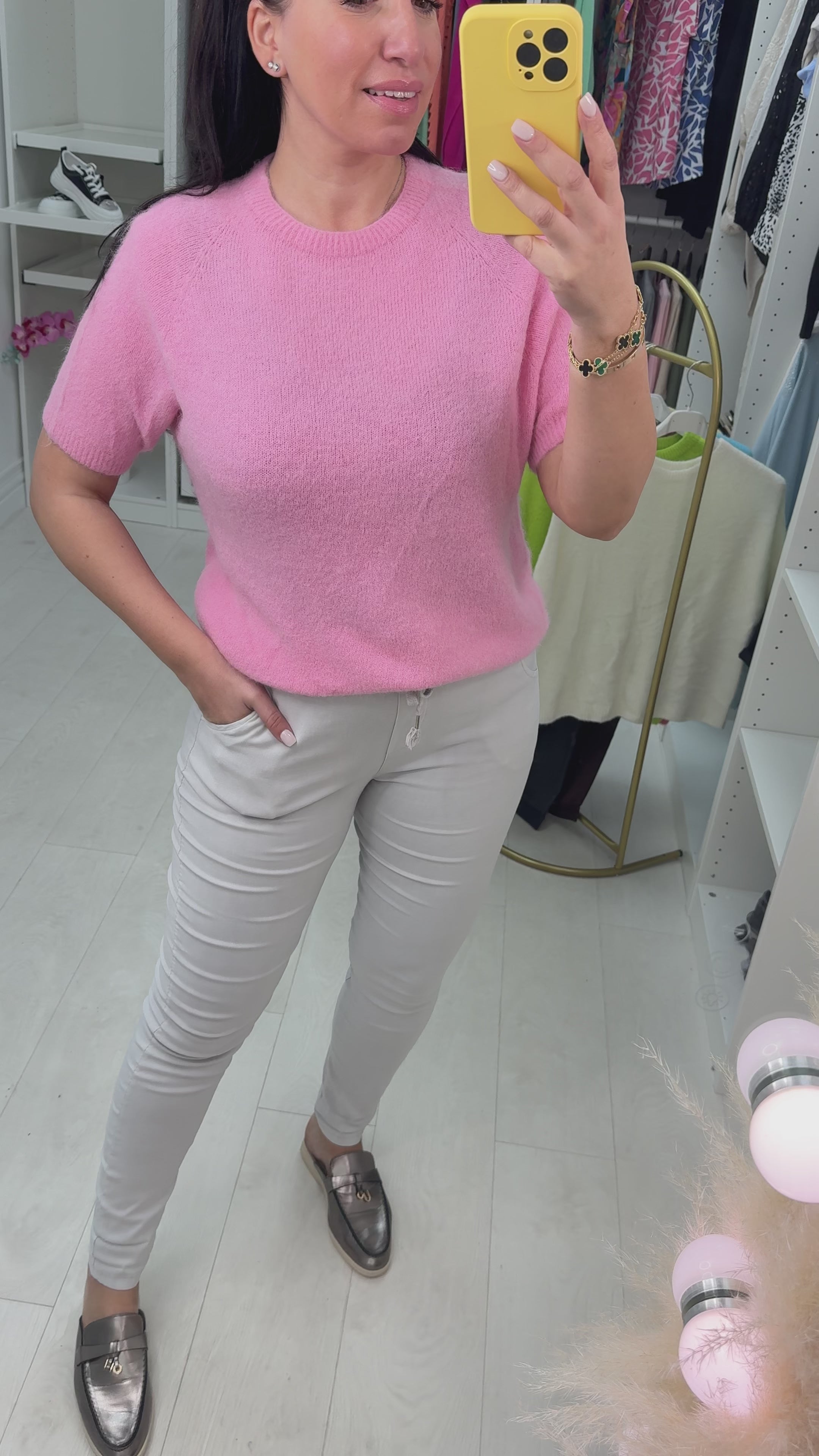 Keisha Short Sleeve Round Neck Jumper