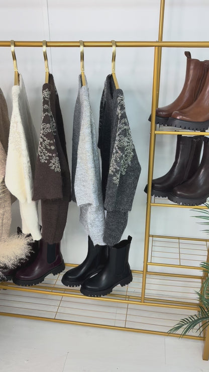 Morissa Plain Embellished Detail Super Soft Jumper