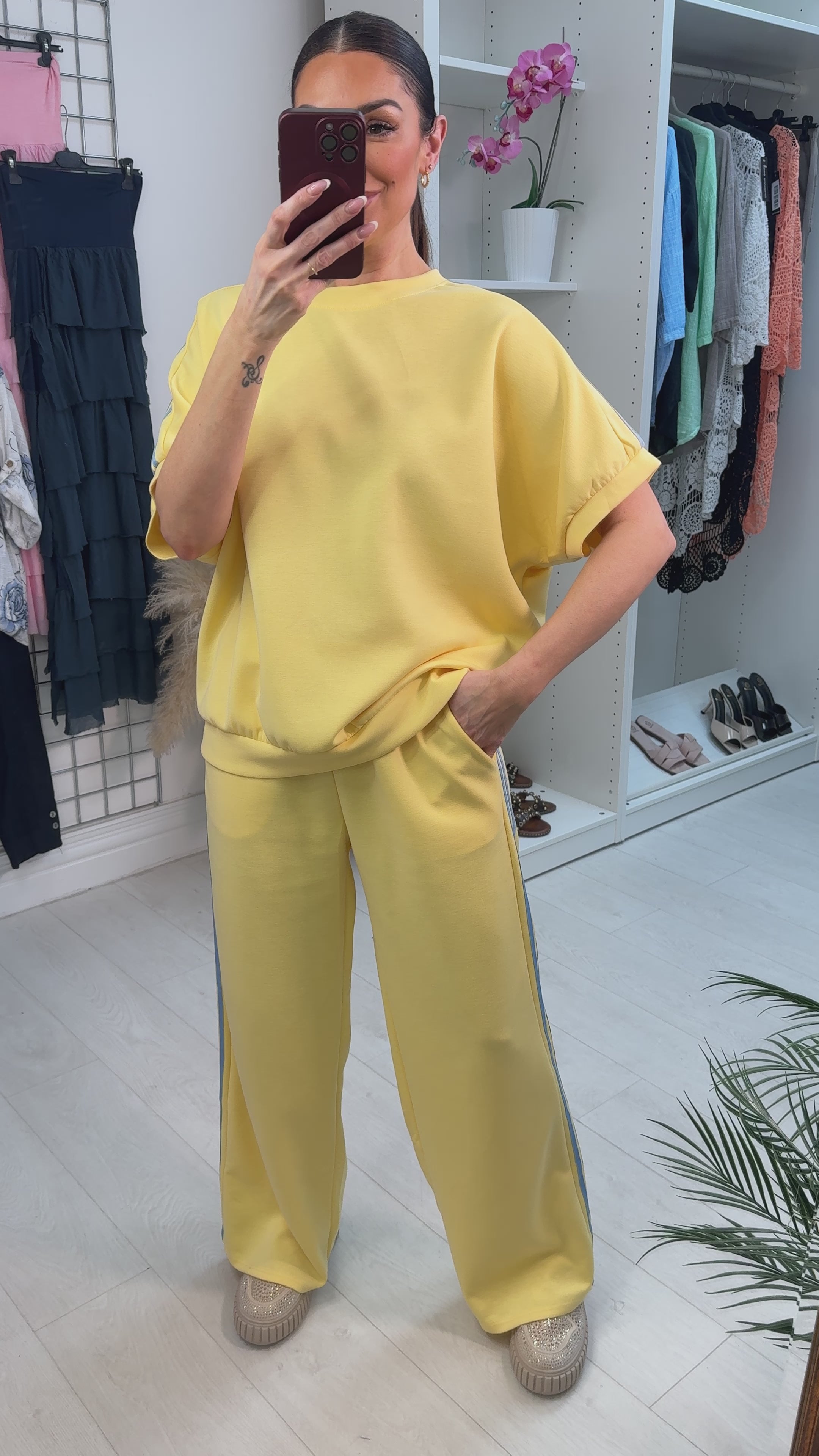 Lucy Loose Fit Side Stripe Detailed Loungewear Set