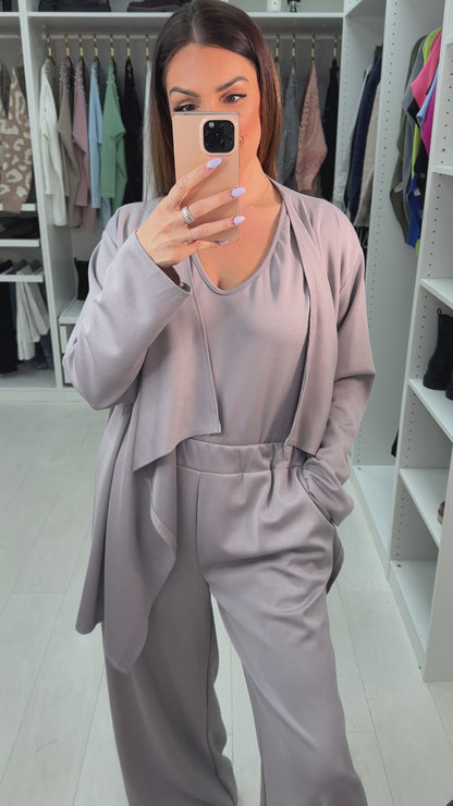 Frannie Plain Soft 3 Piece Co-Ord Set