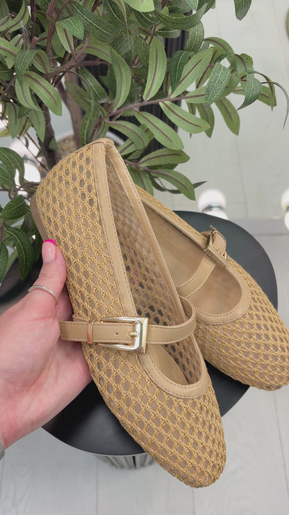 Shayla Woven Ballet Pumps