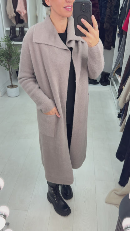 Jemina Plain Super Soft Waterfall Longline Cardigan