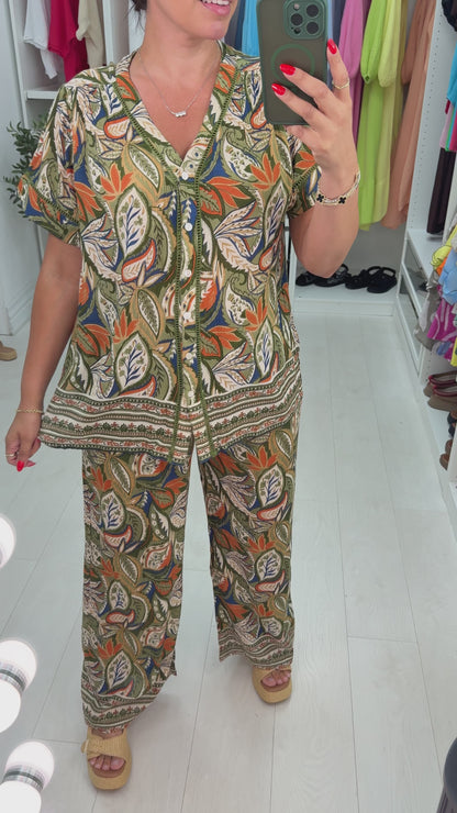 Raiya Paisley Print Co-Ord Set