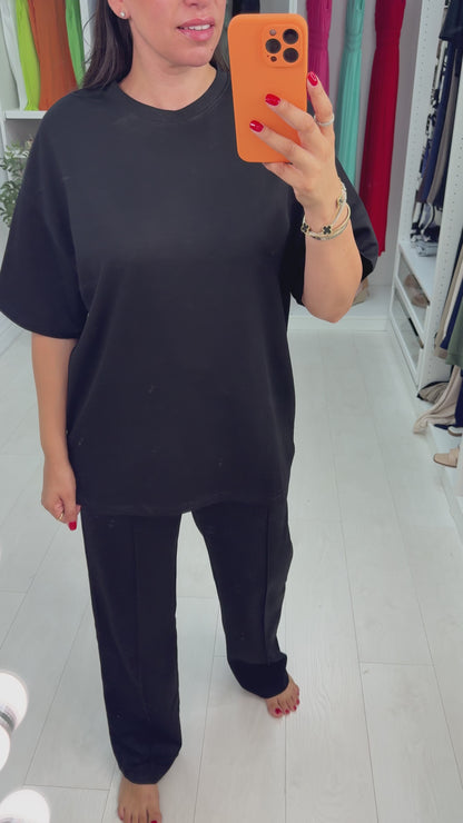 Katriana Plain Asymmetric Co-Ord Set