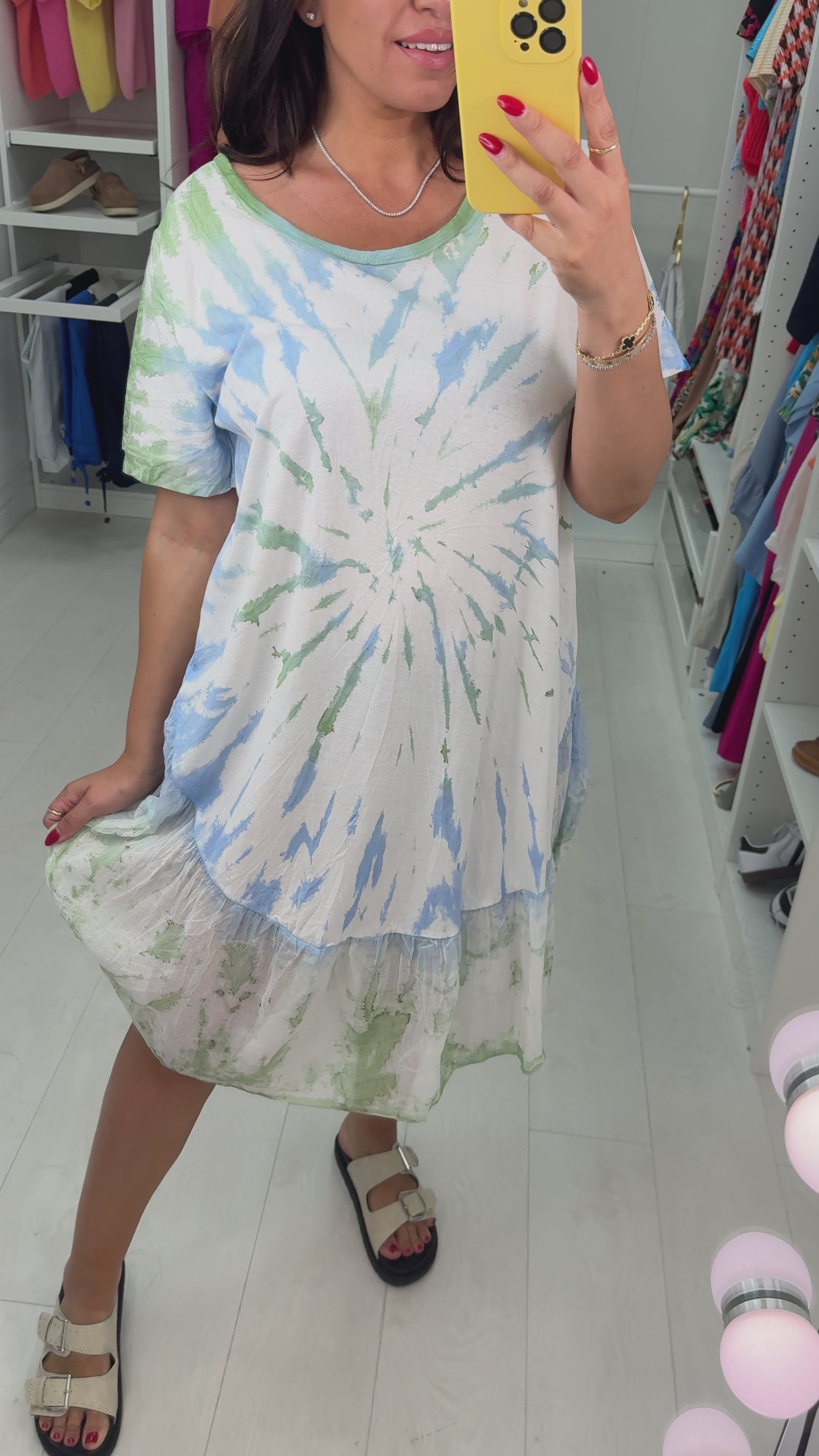 Kamilah Tie Dye Midi Dress