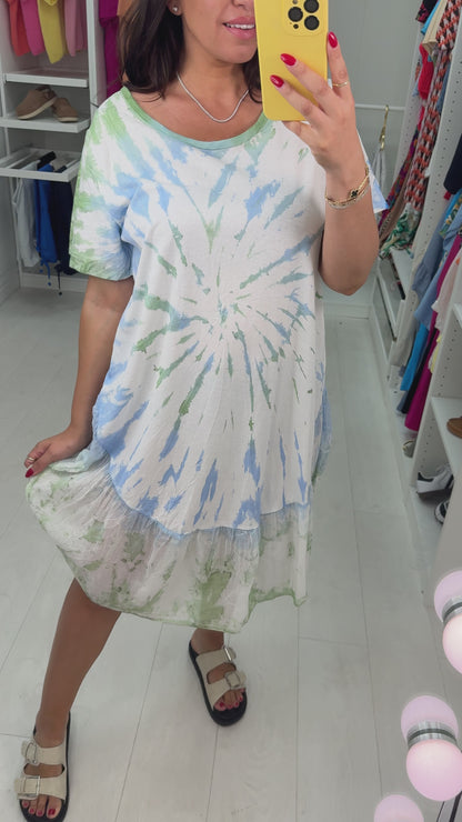 Kamilah Tie Dye Midi Dress