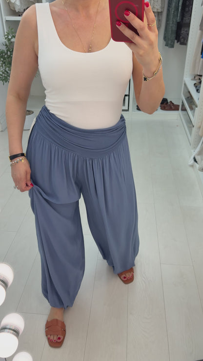 Prinnie Plain Loose Fit Cuffed Harem Trousers