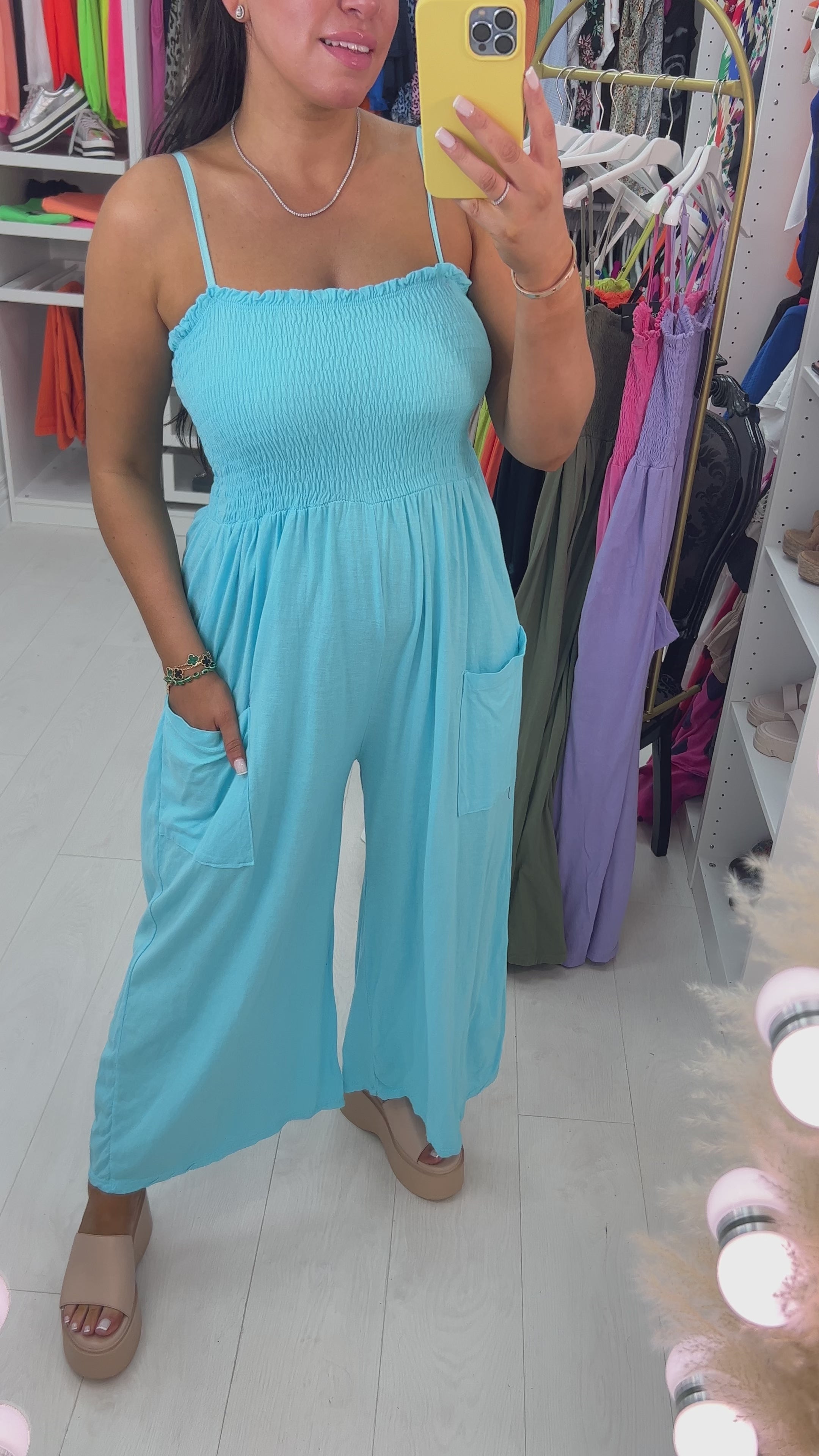 Grenada Elasticated Bust Pocket Jumpsuit