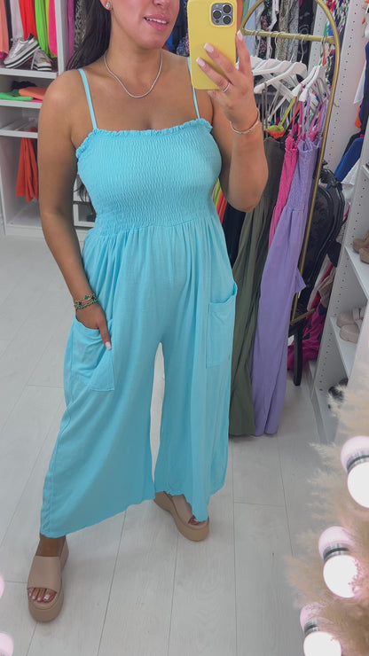 Grenada Elasticated Bust Pocket Jumpsuit