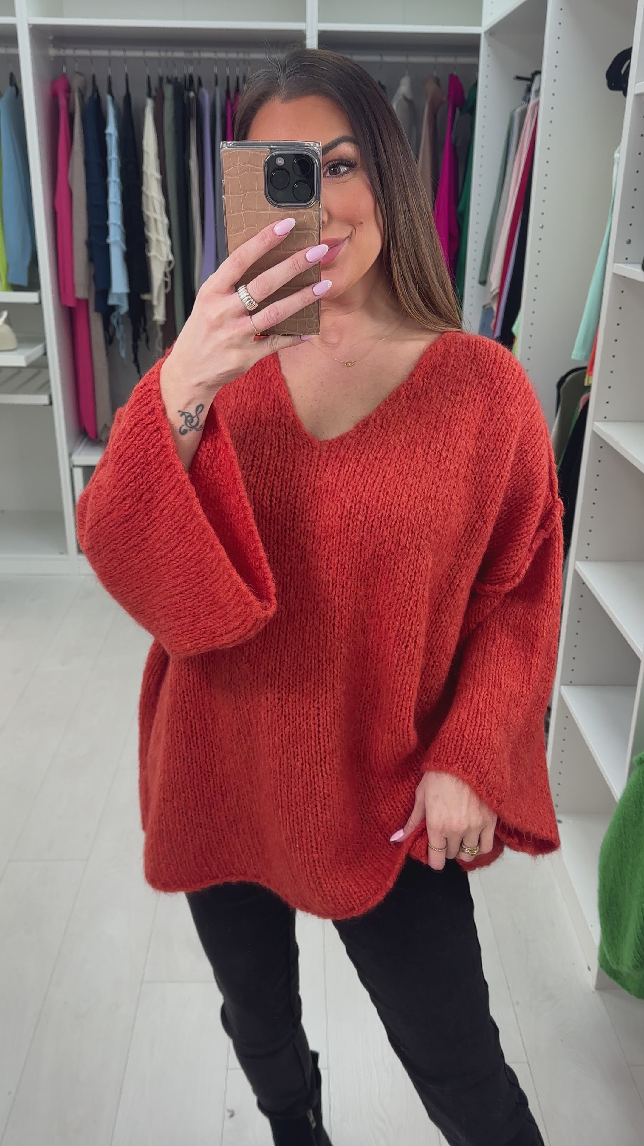 Bellmira Plain Super Soft Oversized Jumper