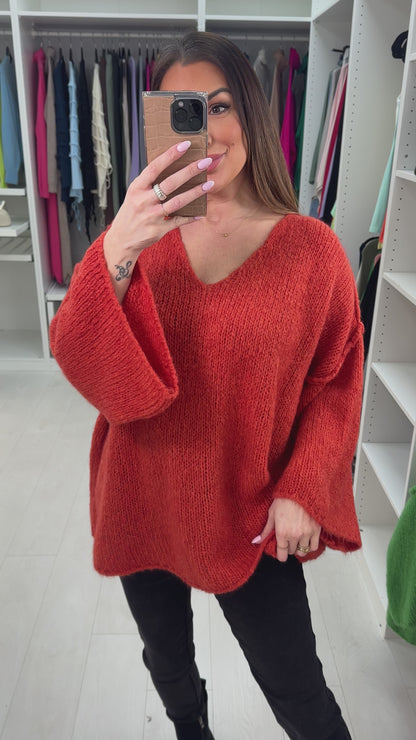 Bellmira Plain Super Soft Oversized Jumper