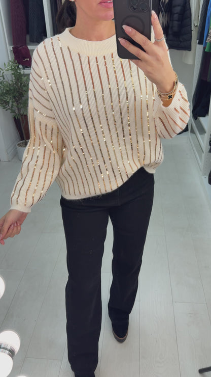 Petra Sequin Embellished Super Soft Jumper