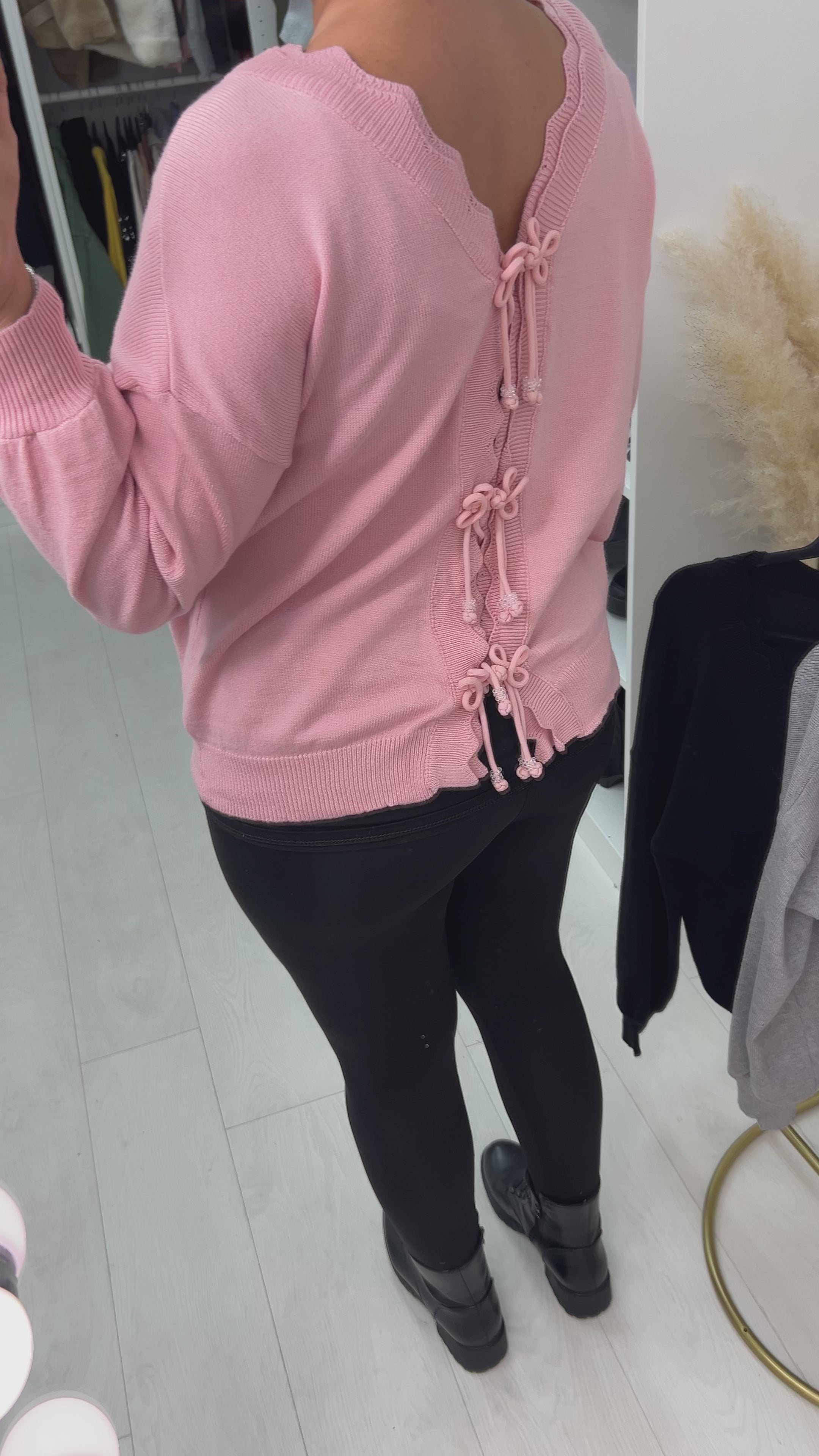 Valoura Bow Tie Knit Jumper